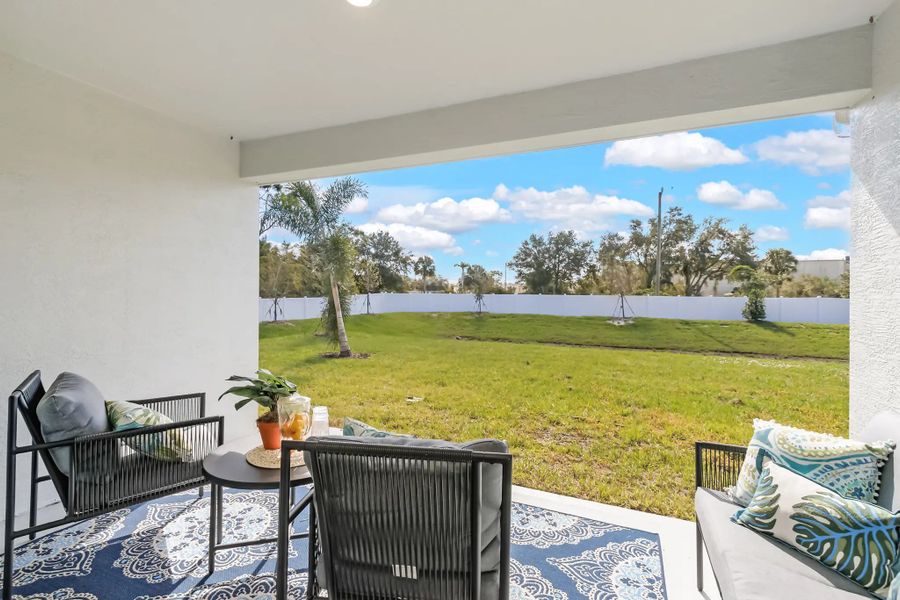 Furnished interior in a model home at Hidden Woods in Melbourne (Image 17).