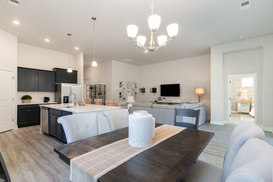 Furnished interior in a model home at Ranch Haven in Murrells Inlet (Image 34).