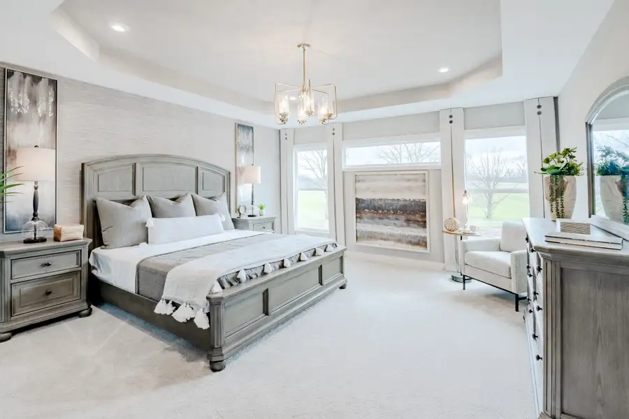 Furnished interior in a model home at Brookshale in Cumming (Image 31).