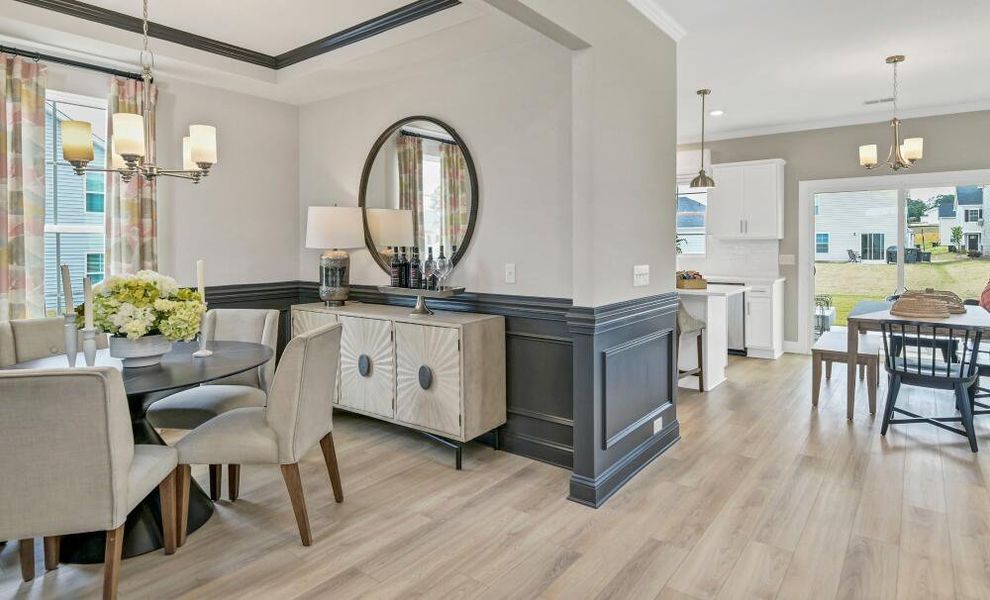 Furnished interior in a model home at Highland Bluff in Aiken (Image 9).