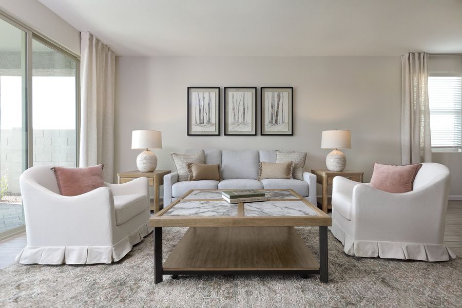 Furnished interior in a model home at North Copper Canyon in Surprise (Image 5). Furnished interior in a model home at North Copper Canyon in Surprise (Image 5).