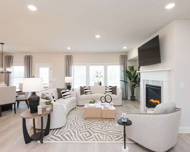 Furnished interior in a model home at Manning Mill in Adairsville (Image 2). Furnished interior in a model home at Manning Mill in Adairsville (Image 2).