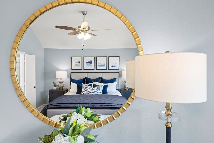 Furnished interior in a model home at Summer Crest in Fort Worth (Image 29).