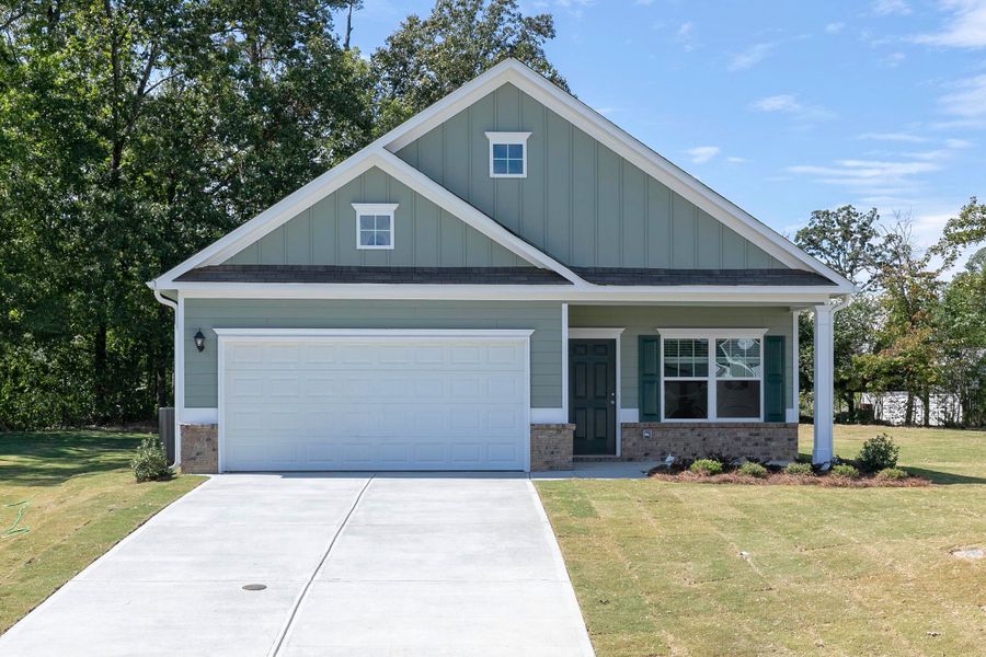 Front exterior of a home in the Bryson Farms community, located in Byron, GA (Image 9).
