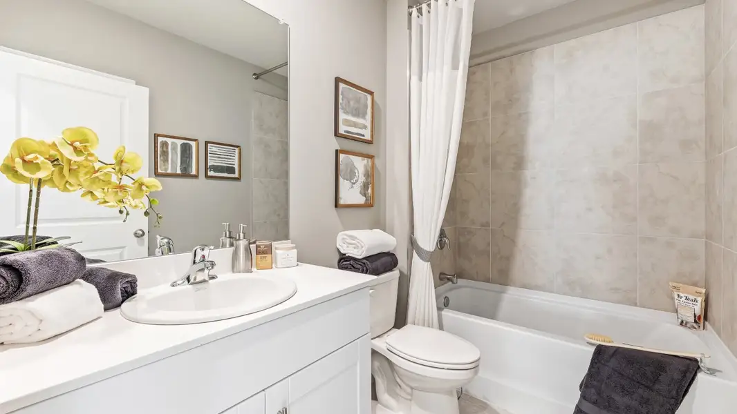 Furnished interior in a model home at Cape Coral Water & Sewer in Cape Coral (Image 44).