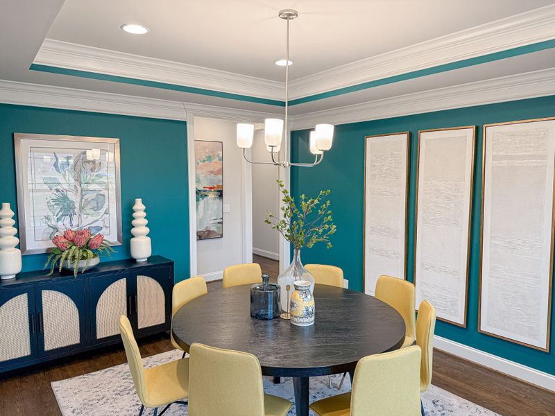 Furnished interior in a model home at Blacksmith in Stokesdale (Image 35).