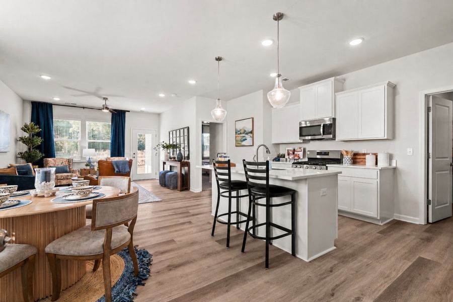 Furnished interior in a model home at The Grove in Florence (Image 8).