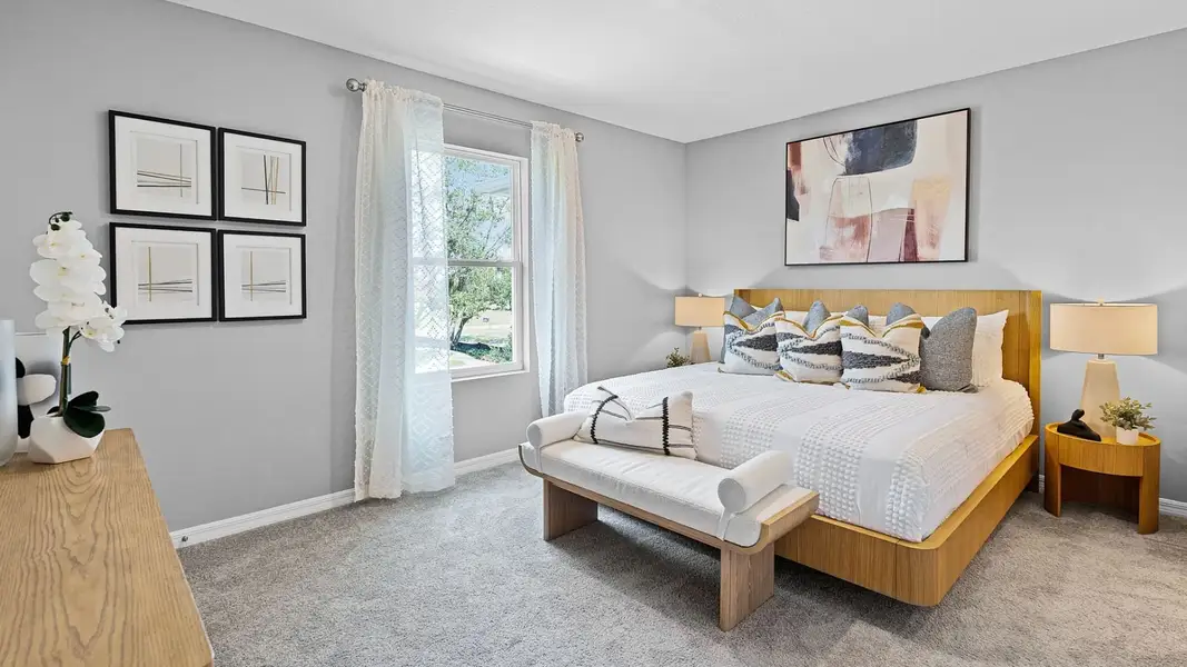 Furnished interior in a model home at Towns at Summit in Deland (Image 6). Furnished interior in a model home at Towns at Summit in Deland (Image 6).
