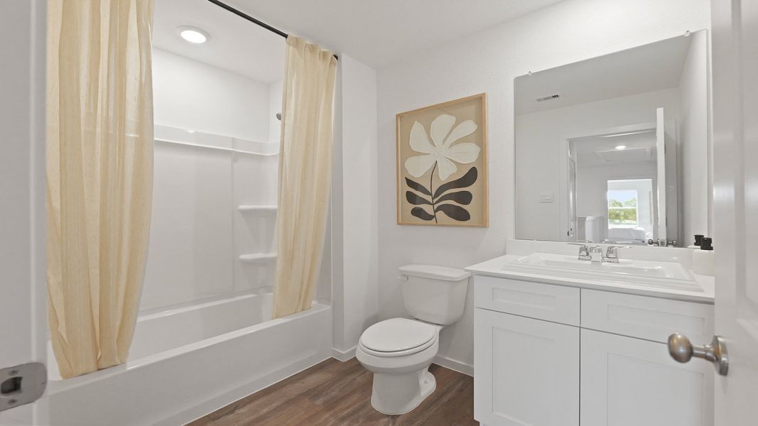 Furnished interior in a model home at Sunset Valley in Hockley (Image 15).