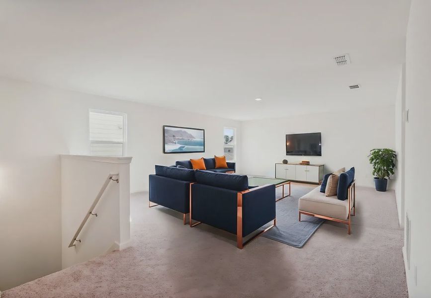 Furnished interior in a model home at Brookshire at Legacy Hills in Celina (Image 7).