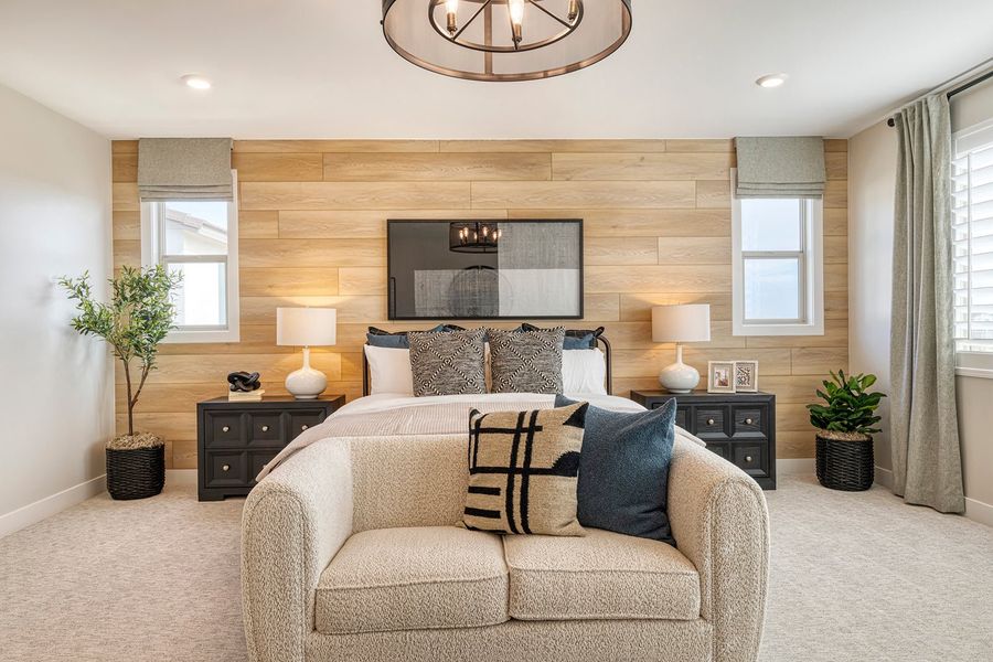 Furnished interior in a model home at Luna at Soleo in Queen Creek (Image 37).