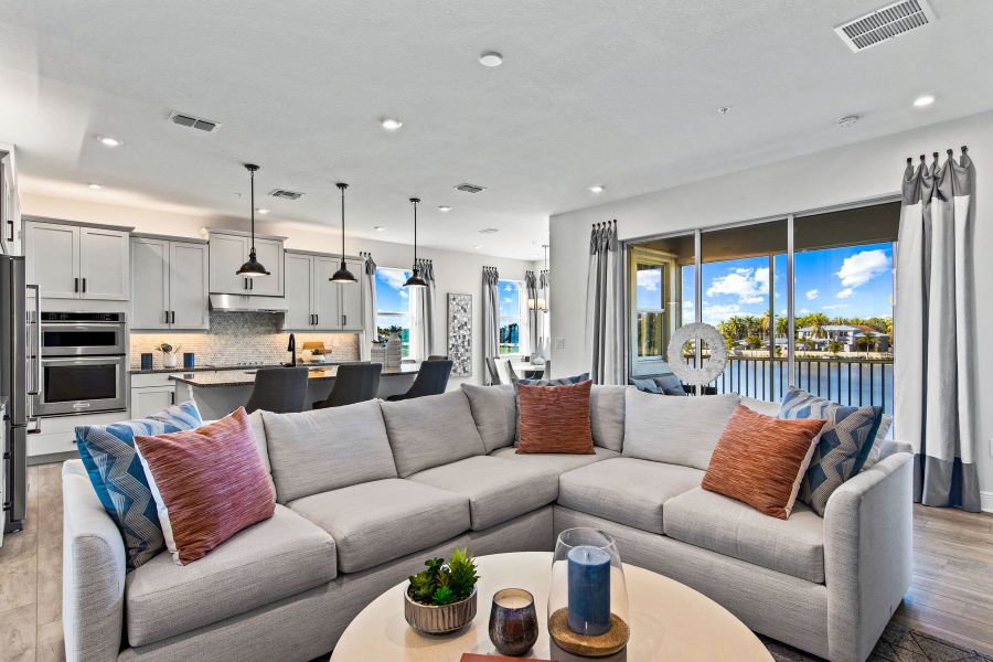 Furnished interior in a model home at Arboretum in Naples (Image 7).