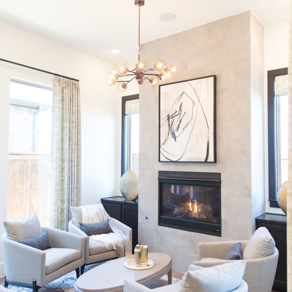 Furnished interior in a model home at The Parks at Wilson Creek in Celina (Image 7).