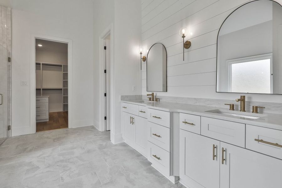 Furnished interior in a model home at Mill Farms in Peachtree City (Image 24). Furnished interior in a model home at Mill Farms in Peachtree City (Image 24).