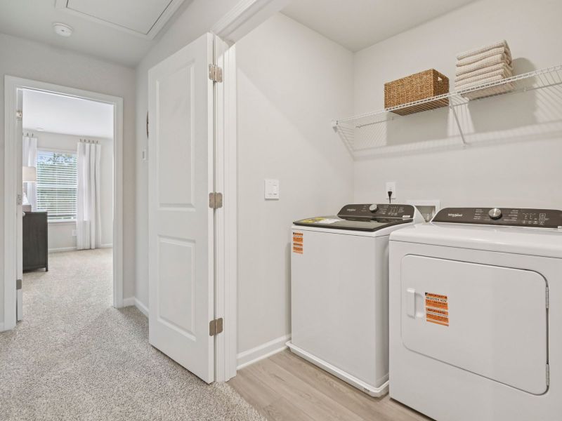 The Oakland floorplan with the Fresh Grey interior package modeled at Artisan Walk. The Oakland floorplan with the Fresh Grey interior package modeled at Artisan Walk.