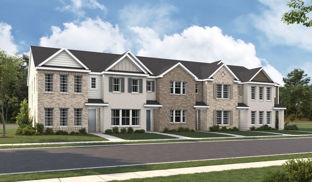 Front exterior of a home in the The Towns at Lynwood Station community, located in Mount Juliet, TN (Image 8). Front exterior of a home in the The Towns at Lynwood Station community, located in Mount Juliet, TN (Image 8).