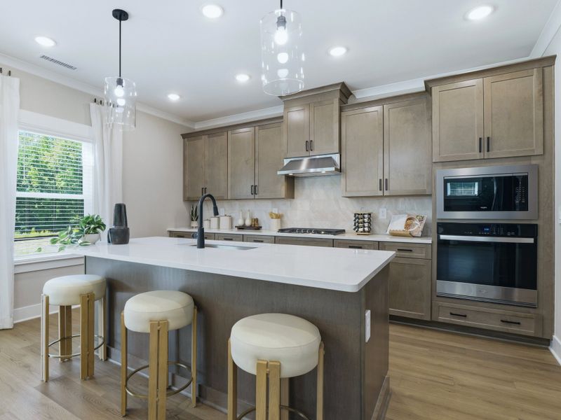 Furnished interior in a model home at Barrow Meadows in Zebulon (Image 2).