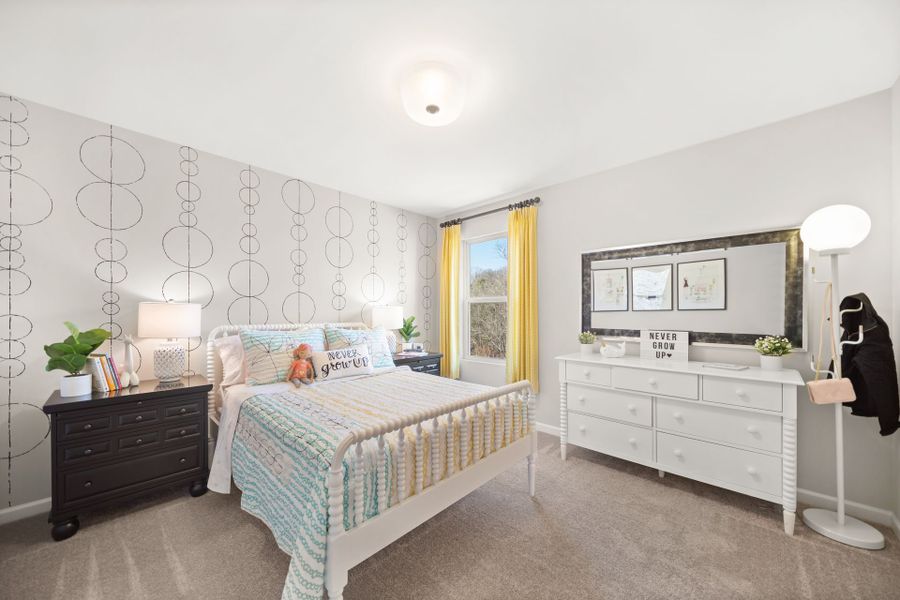 Furnished interior in a model home at Haven at Rocky River in Concord (Image 24).