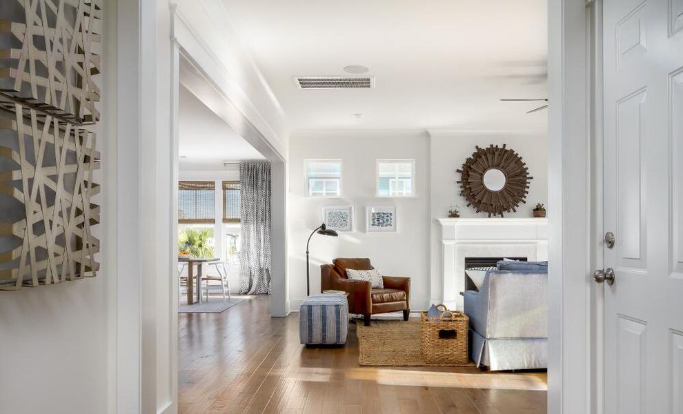 Furnished interior in a model home at Colleton Park in Aiken (Image 28).