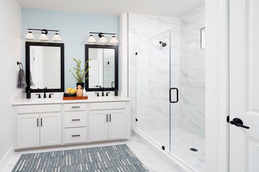 Furnished interior in a model home at Persimmon Place – Garden Series in Wesley Chapel (Image 11).