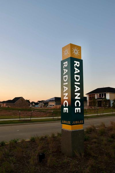 Entrance to the Jubilee community in Hockley, TX, featuring signage and landscaping (Image 14).