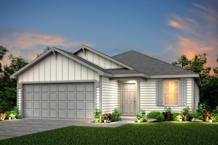 Front exterior of a home in the Elley Crossing community, located in New Braunfels, TX (Image 3).