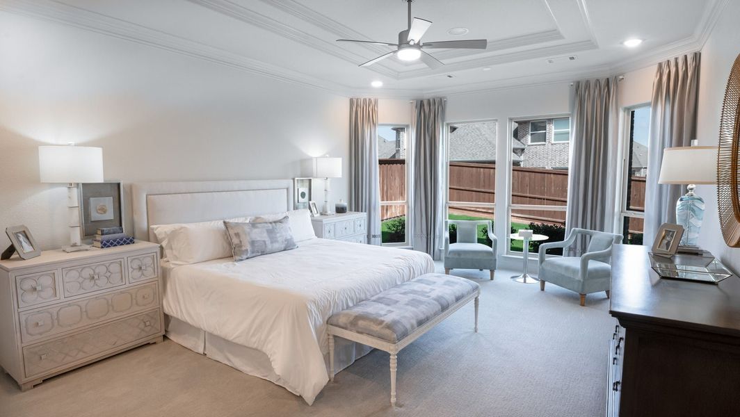 Furnished interior in a model home at La Frontera in Fort Worth (Image 12).