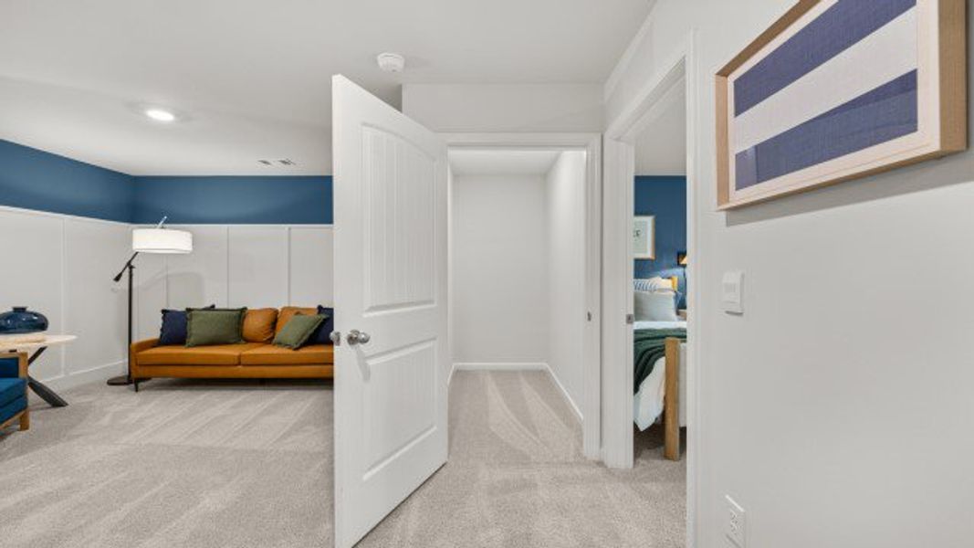 Furnished interior in a model home at Falcon Landing Townhomes in Gainesville (Image 36).