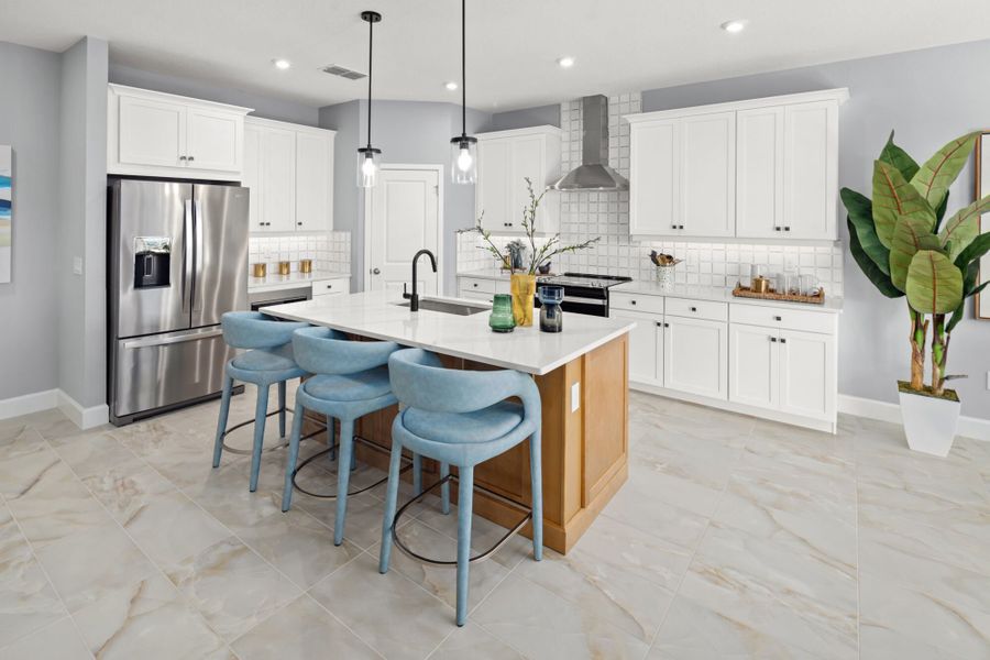 Furnished interior in a model home at Meadowlark Landing in Apopka (Image 9).