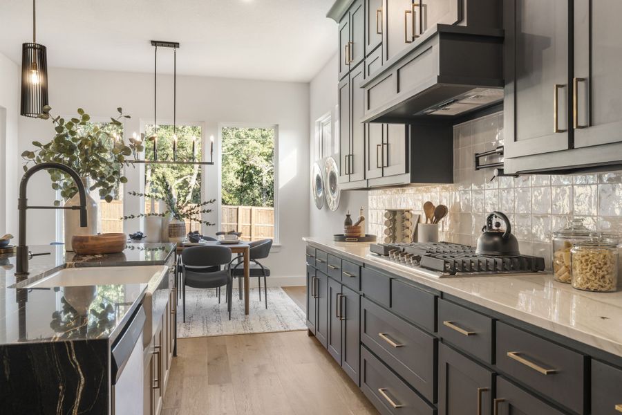 Furnished interior in a model home at Pecan Grove in Burleson (Image 3).