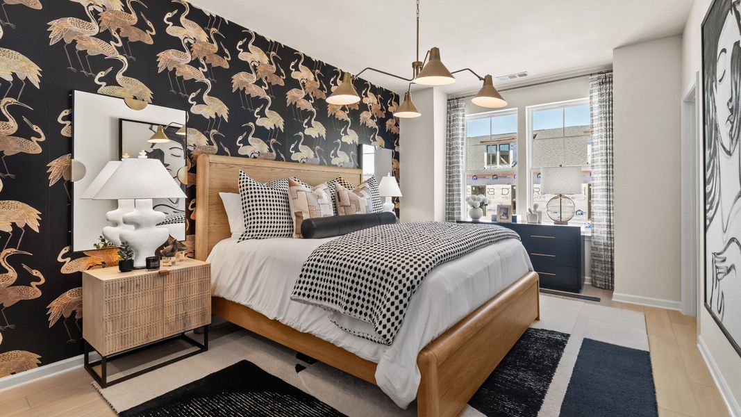 Furnished interior in a model home at Silverock in McDonough (Image 6).