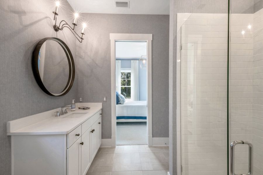 Furnished interior in a model home at Ocean Ridge in St. Augustine Beach (Image 39).