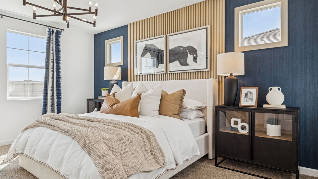 Furnished interior in a model home at Westpark in Buckeye (Image 15).