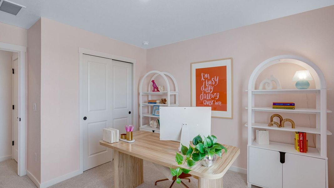 Furnished interior in a model home at Granary in Johnstown (Image 15).