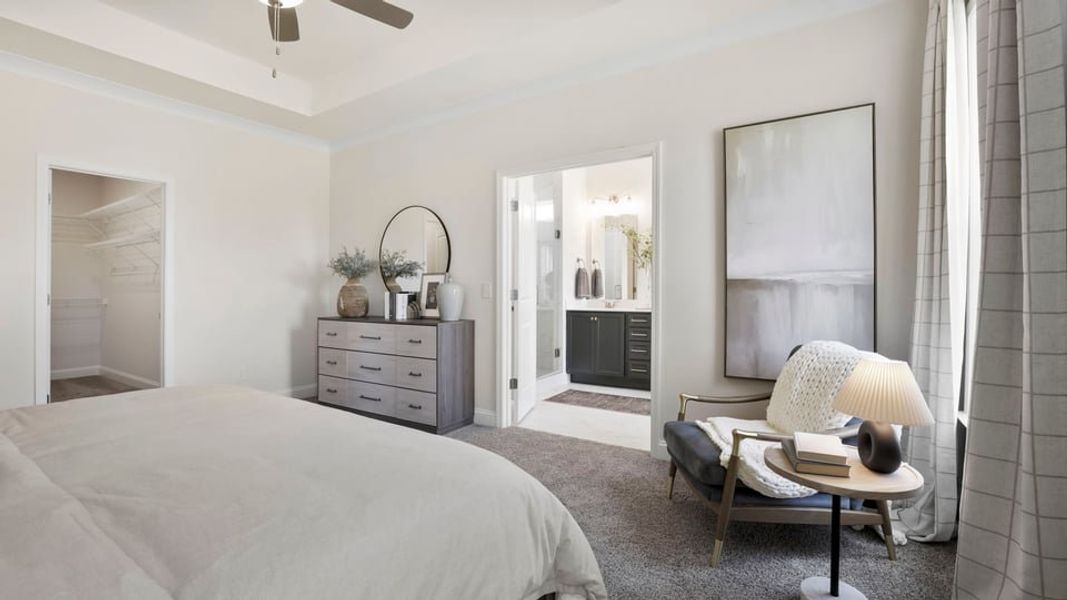 Furnished interior in a model home at Arrowood Acres in Enoree (Image 32).