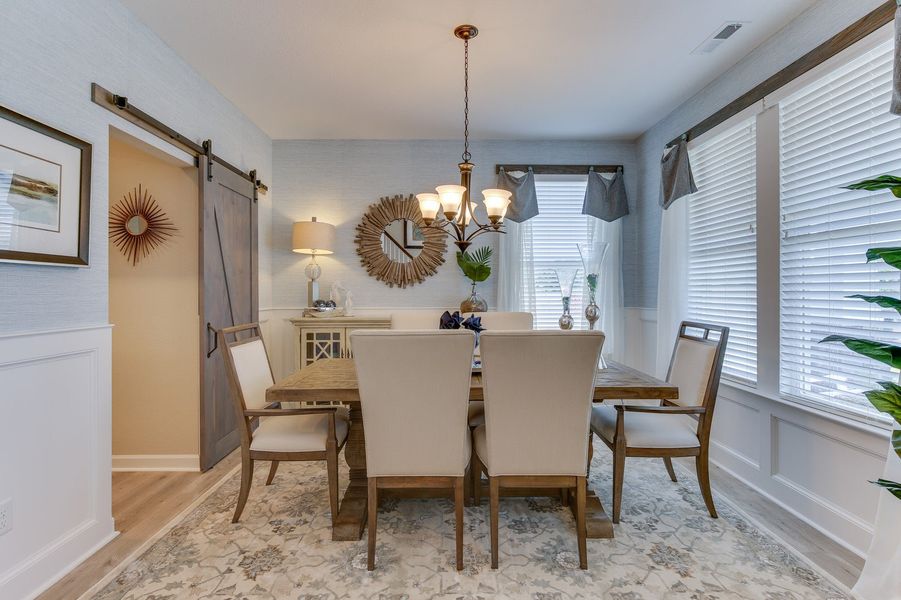 Furnished interior in a model home at Waterleigh in Moyock (Image 3).