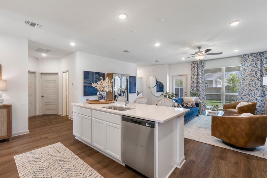Furnished interior in a model home at Hartrick Ranch in Temple (Image 4).