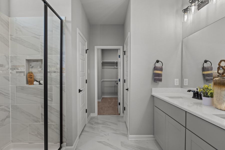 Furnished interior in a model home at Parklands Estates in Schertz (Image 9). Furnished interior in a model home at Parklands Estates in Schertz (Image 9).