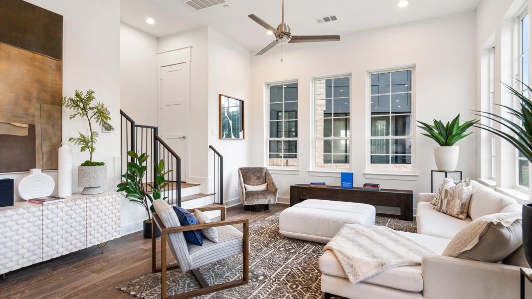 Furnished interior in a model home at Downtown Round Rock – The Depot in Round Rock (Image 10).