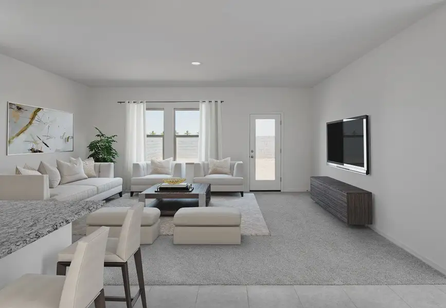 Furnished interior in a model home at Wales Ranch in San Tan Valley (Image 6).