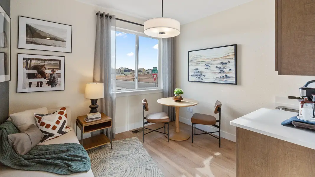 Furnished interior in a model home at Trevenna in Windsor (Image 3).