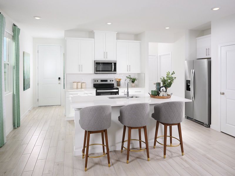 Furnished interior in a model home at Parkside at Shearwater in St. Augustine (Image 5).