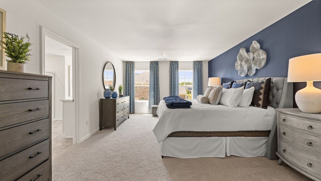 Furnished interior in a model home at Teamon Pointe in Griffin (Image 11).