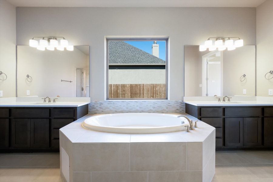Furnished interior in a model home at Harvest Hills in Marion (Image 19).