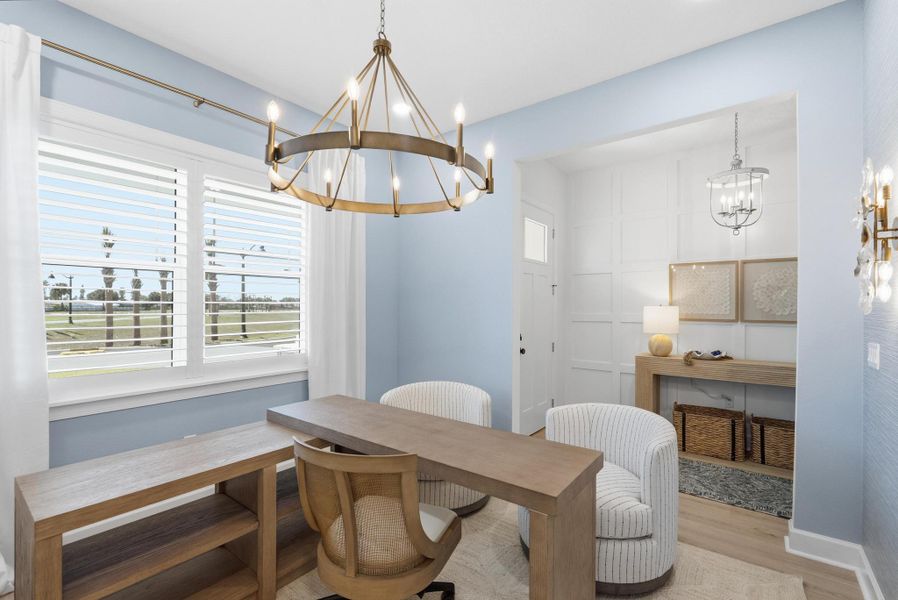 Furnished interior in a model home at Beachview Cove in Ormond Beach (Image 10).