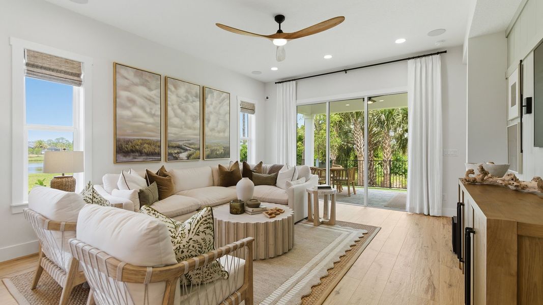 Furnished interior in a model home at Madeira 50' in St. Augustine (Image 7). Furnished interior in a model home at Madeira 50' in St. Augustine (Image 7).