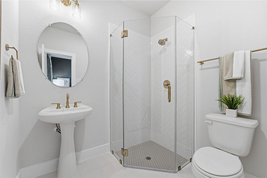 Furnished interior in a model home at Sundance Cove in Crosby (Image 43).