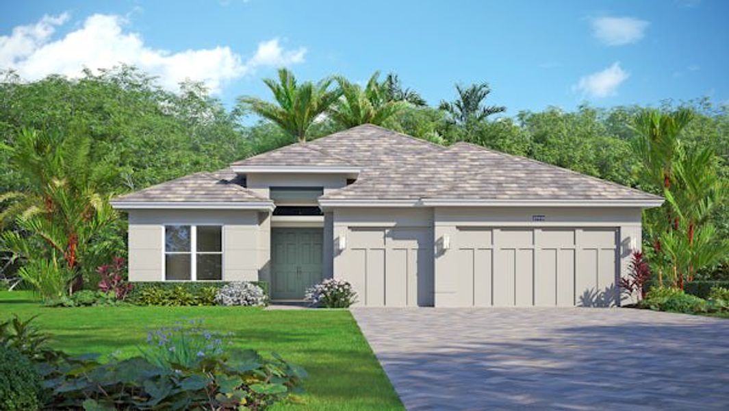 Front exterior of a home in the Lucaya Pointe community, located in Vero Beach, FL (Image 31).