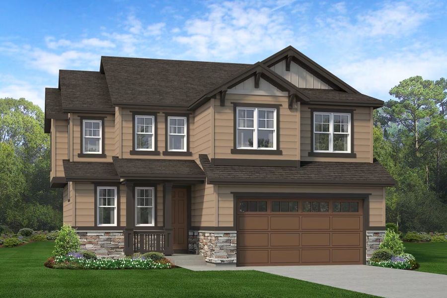 Front exterior of a home in the Cherry Meadows community, located in Brighton, CO (Image 14). Front exterior of a home in the Cherry Meadows community, located in Brighton, CO (Image 14).