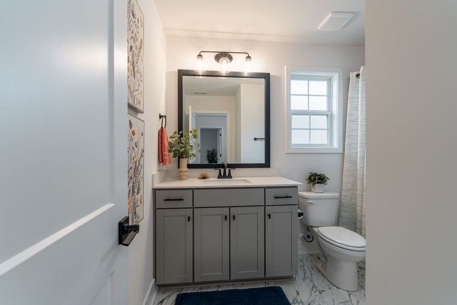 Furnished interior in a model home at Kerns Ridge in Salisbury (Image 22). Furnished interior in a model home at Kerns Ridge in Salisbury (Image 22).